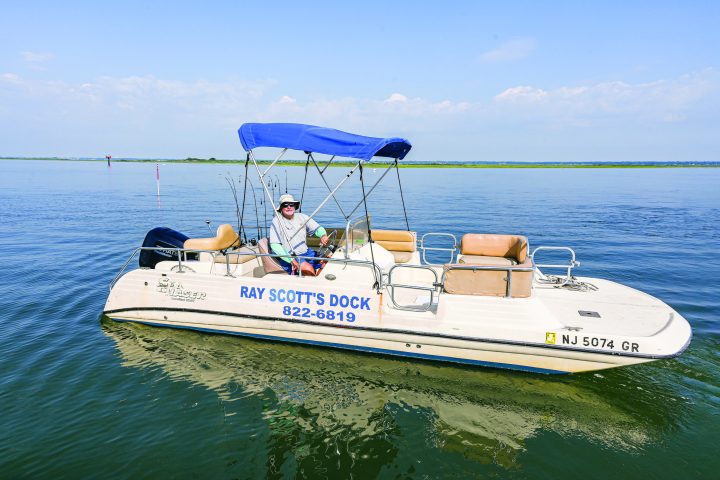 a small boat in a body of water